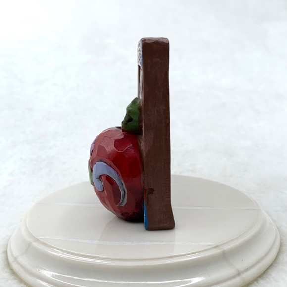 Jim Shore Miniature Thank You Teacher Gift Chalkboard School Classroom Apple - Picture 2 of 9